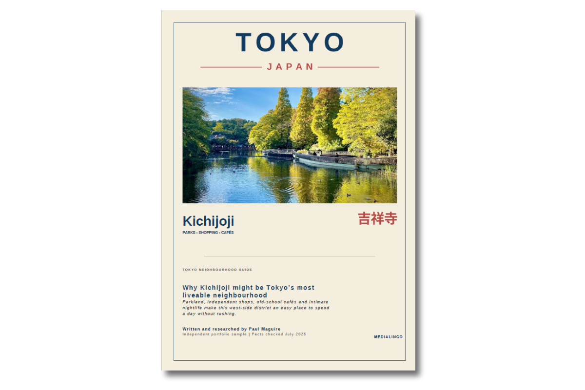 Cover of Paul Maguire’s travel editorial and visual publishing PDF